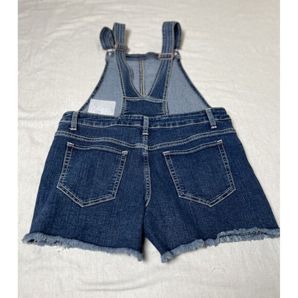 Jordache Girls Fringe Hem Shortalls With Science Themed Patches Size‎ XXL 18 - Picture 5 of 11